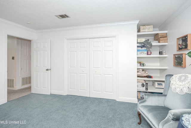 10001 Echo Glen Dr, Moss Point, MS 39562 - sitting room with ornamental molding and carpet