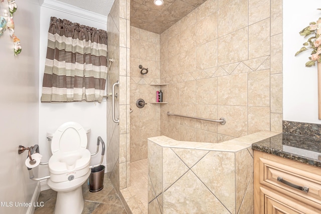 10001 Echo Glen Dr, Moss Point, MS 39562 - bathroom featuring walk in shower and toilet