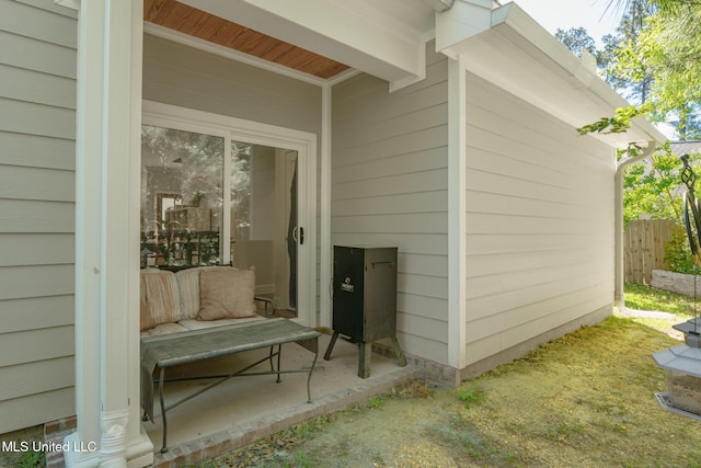 13 High Hills Dr, Hattiesburg, MS 39402 - view of patio featuring fence