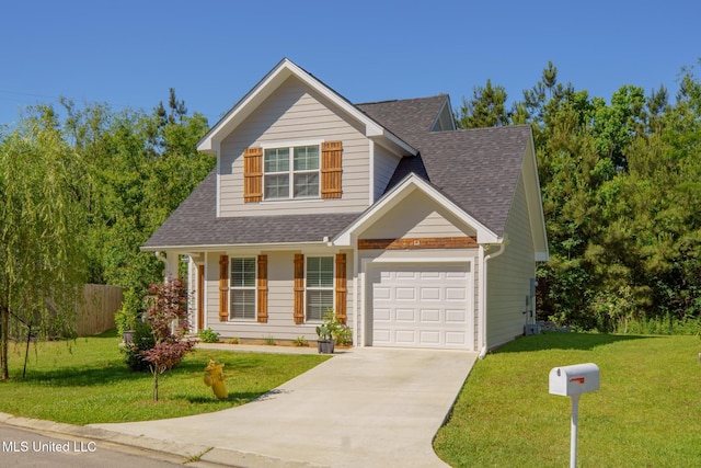 13 High Hills Dr, Hattiesburg, MS 39402 - traditional-style home with a shingled roof, driveway, and an attached garage