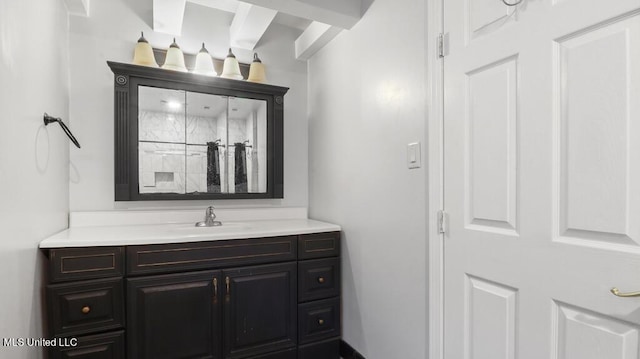 bathroom featuring vanity