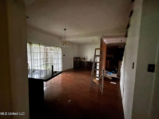 4805 Washington Ave, Gulfport, MS 39507 - dining room featuring a chandelier