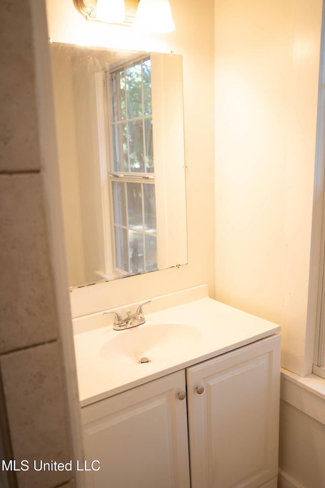 bathroom featuring vanity