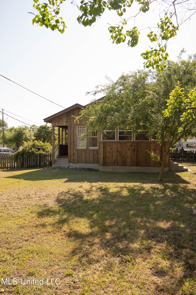 view of yard