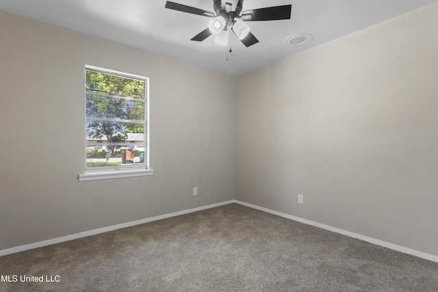 449 Klondyke Rd, Long Beach, MS 39560 - carpeted spare room featuring baseboards and a ceiling fan
