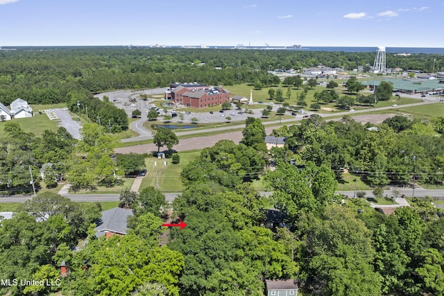449 Klondyke Rd, Long Beach, MS 39560 - aerial view featuring a wooded view
