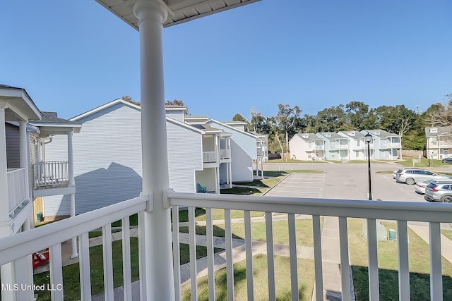 balcony with a porch