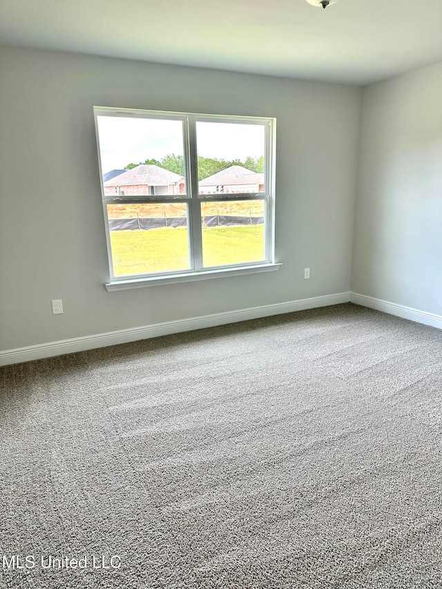 carpeted empty room with a wealth of natural light