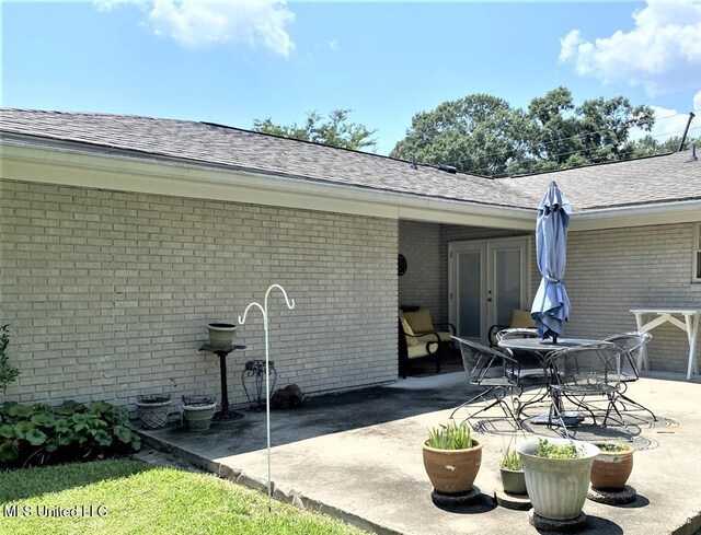 210 Jefferson Davis Blvd, Natchez, MS 39120 - view of patio / terrace with french doors