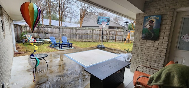 210 Jefferson Davis Blvd, Natchez, MS 39120 - view of patio featuring a fenced backyard