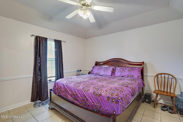 2120 Meagan Dr, Byram, MS 39272 - bedroom with tile patterned flooring and a ceiling fan