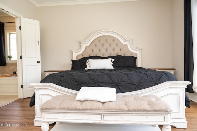 105 Bridgeton Way, Canton, MS 39046 - bedroom with wood finished floors and ornamental molding