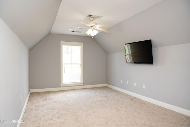 105 Bridgeton Way, Canton, MS 39046 - additional living space featuring a ceiling fan, vaulted ceiling, and carpet floors