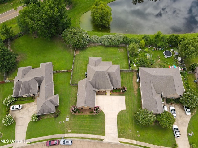 105 Bridgeton Way, Canton, MS 39046 - aerial perspective of suburban area featuring a nearby body of water