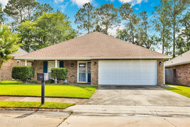 925 Rustwood Dr, Biloxi, MS 39532 - view of front of property with concrete driveway, a garage, brick siding, and a shingled roof