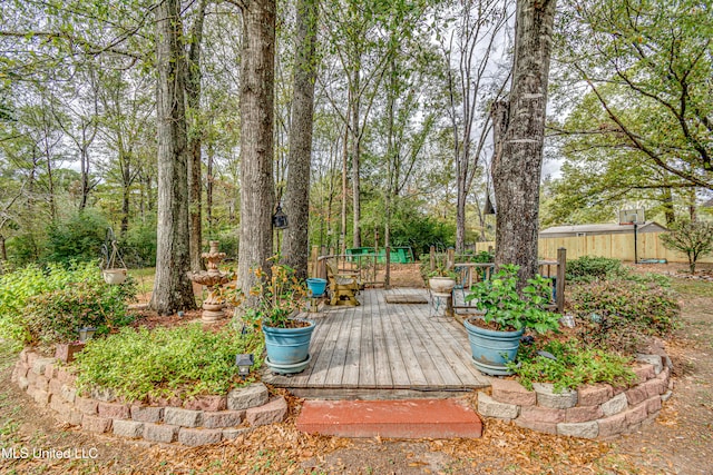 view of deck