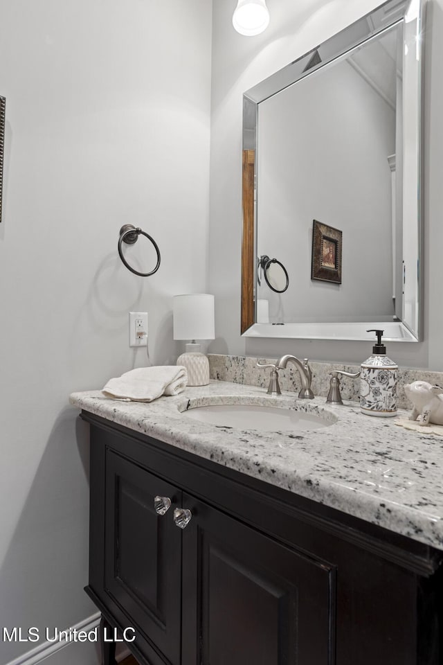 bathroom with vanity