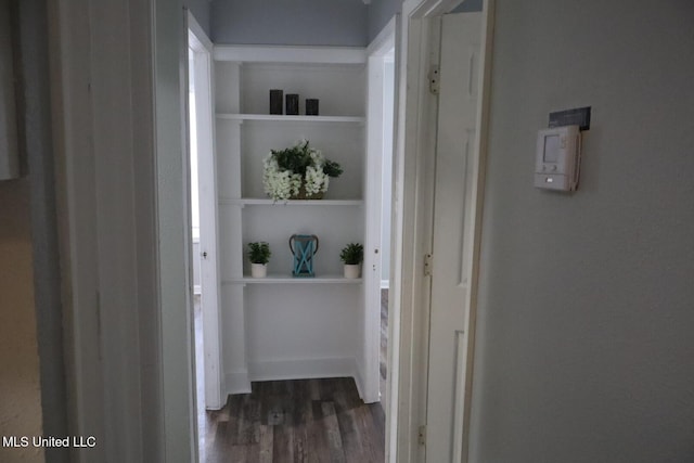 2411 14th St, Pascagoula, MS 39567 - hallway featuring wood finished floors