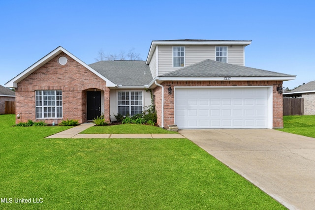 front of property with a front yard