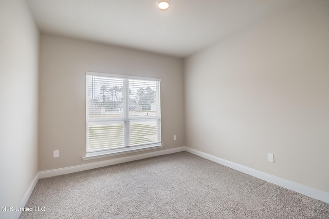 6253 Sandhill Cv, Ocean Springs, MS 39564 - carpeted spare room featuring baseboards and recessed lighting