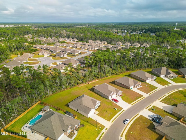 6253 Sandhill Cv, Ocean Springs, MS 39564 - aerial view of residential area featuring a forest