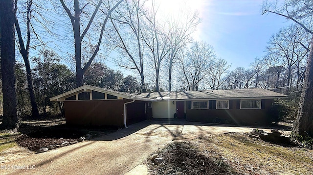 view of ranch-style home