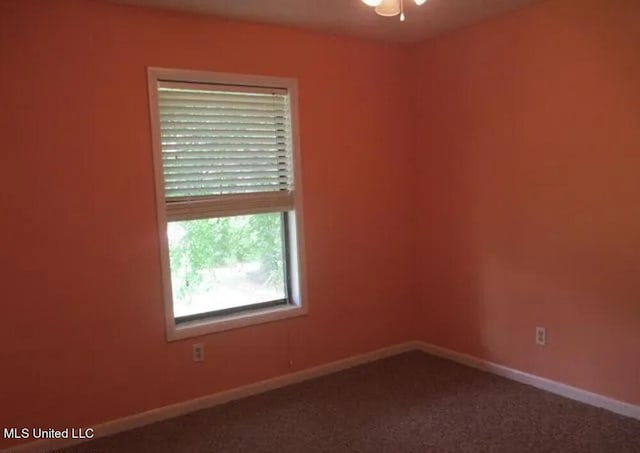 view of carpeted empty room