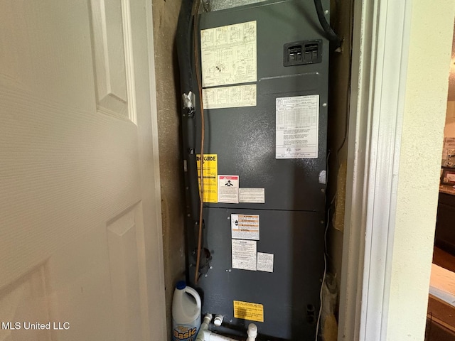 710 Beyer Dr, Bay Saint Louis, MS 39520 - utility room featuring heating unit
