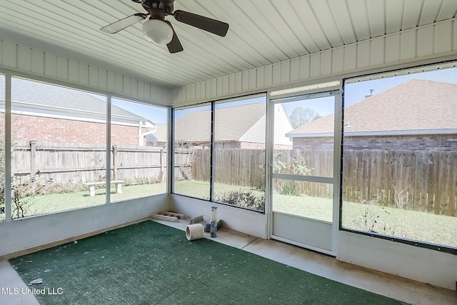 13056 Jordan Pl, Gulfport, MS 39503 - unfurnished sunroom with ceiling fan and healthy amount of natural light