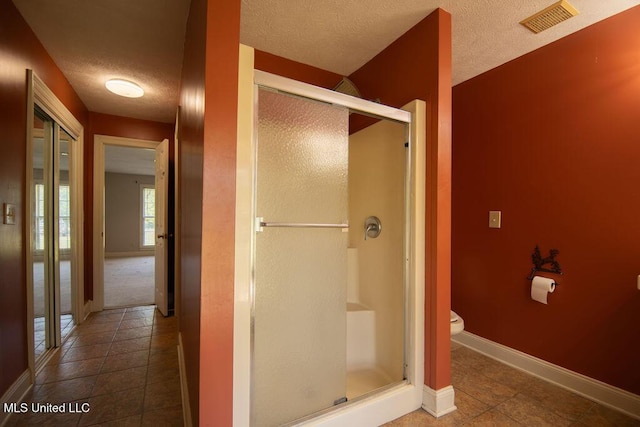 290 Abigail Ln, Bentonia, MS 39040 - full bath with a shower stall, visible vents, tile patterned flooring, and baseboards