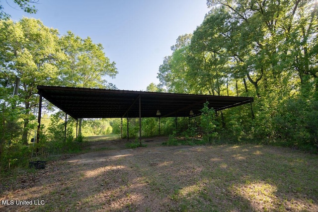 290 Abigail Ln, Bentonia, MS 39040 - view of vehicle parking featuring a carport