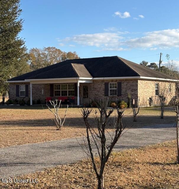 view of ranch-style home