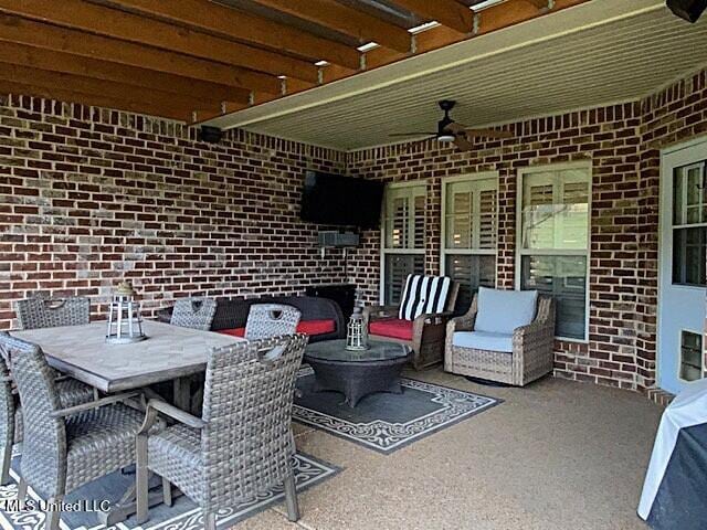 771 Robertson Way, Hernando, MS 38632 - view of patio / terrace featuring ceiling fan