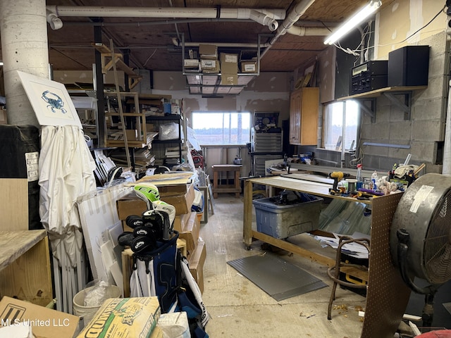 6301 Mary Mahoney Dr, Ocean Springs, MS 39564 - misc room with a workshop area