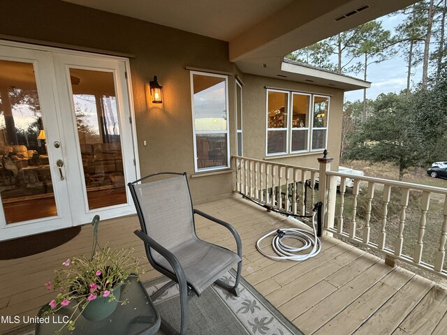 6301 Mary Mahoney Dr, Ocean Springs, MS 39564 - deck with french doors