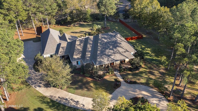 1 Eastbrooke Cir, Madison, MS 39110 - aerial view featuring a wooded view