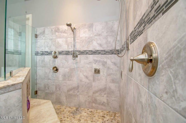 8146 Wisteria Dr, Olive Branch, MS 38654 - full bath with a tile shower