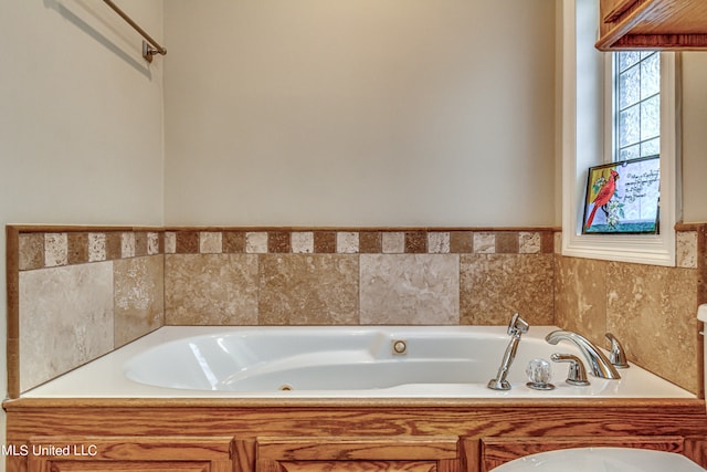 bathroom featuring a bathtub