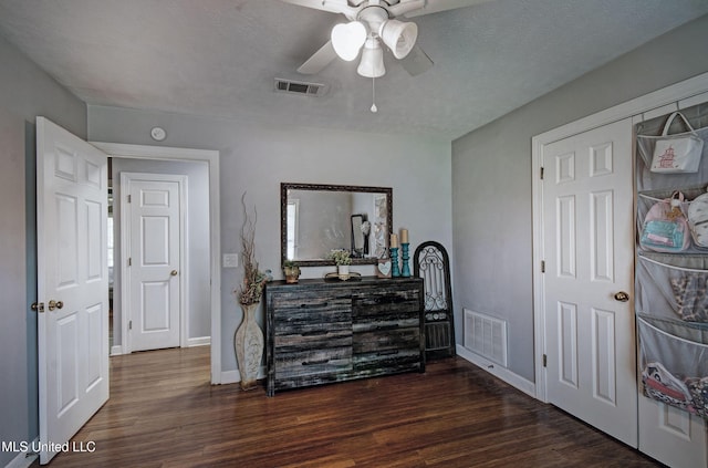 506 Ridge Cir, Brandon, MS 39047 - bedroom with wood finished floors and ceiling fan