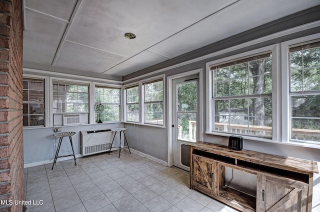 506 Ridge Cir, Brandon, MS 39047 - sunroom / solarium featuring tile patterned floors and cooling unit
