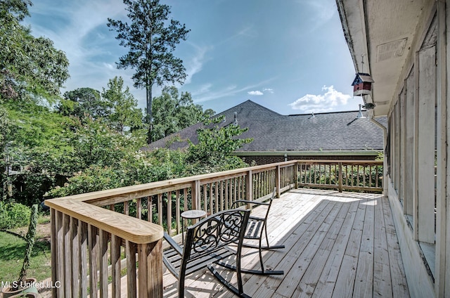 506 Ridge Cir, Brandon, MS 39047 - view of wooden deck