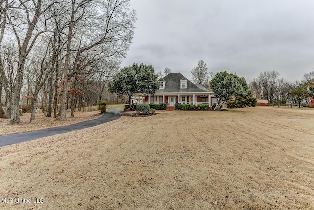 view of front of home featuring covered porch