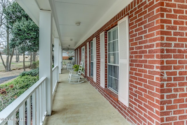 balcony with a porch