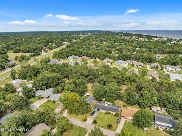 216 Buena Vista Dr, Long Beach, MS 39560 - birds eye view of property featuring a water view and a residential view