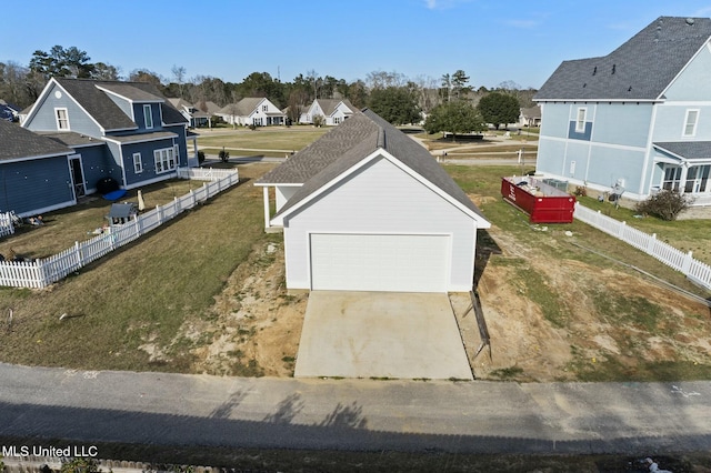 exterior space with a residential view