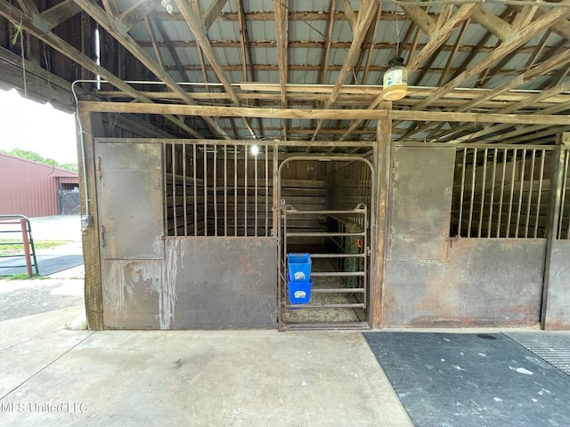 view of horse barn