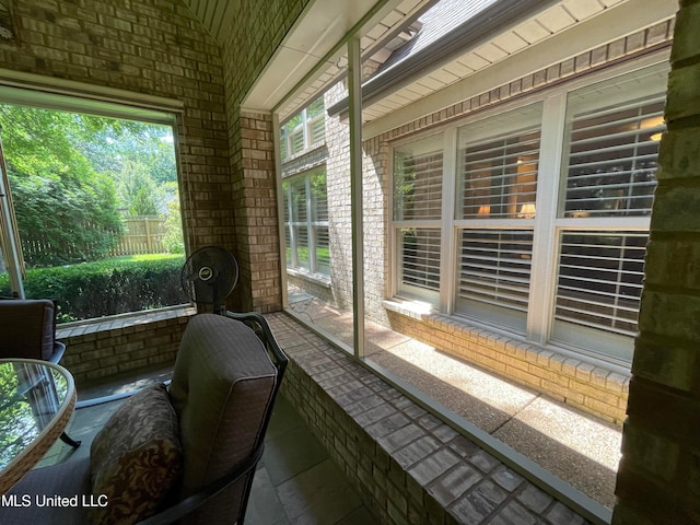 view of sunroom / solarium