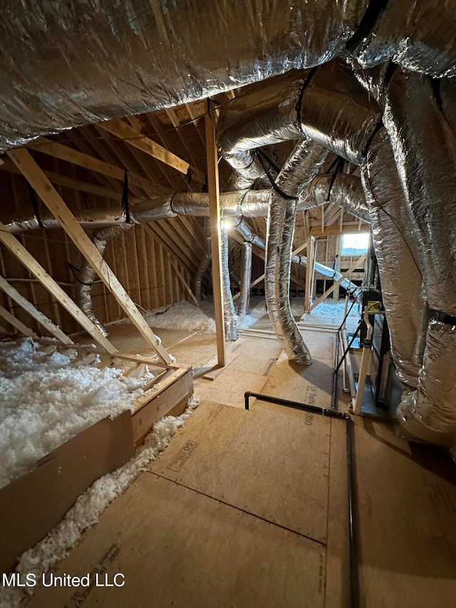 view of attic