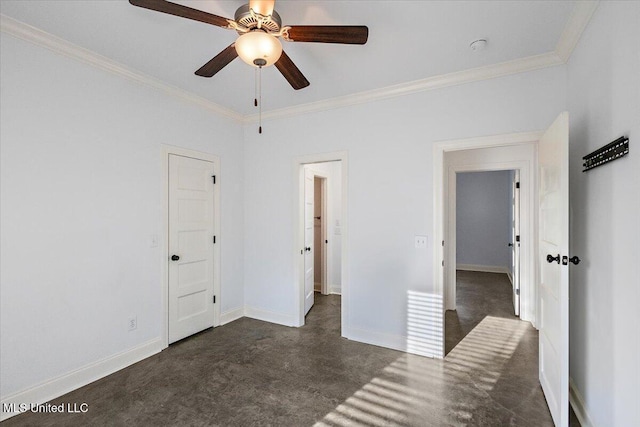 104 Glenwild Trl, Canton, MS 39046 - unfurnished bedroom with ornamental molding and ceiling fan