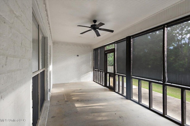 104 Glenwild Trl, Canton, MS 39046 - unfurnished sunroom with ceiling fan
